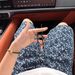 Men's Blue All Over Star Denim Shorts Straight Leg Five Quarter Length Summer American Casual Sports Pants_mkmklike.com