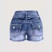 Women's Clothing Summer New Fashion Ripped Raw Edge Washed Denim Shorts Women's Pants_mkmklike.com