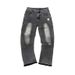 Men's Clothing Menswear Trendy Brand Tassel Jeans With Unique Hem Design And US Embroidered Straight Leg Jeans_mkmklike.com