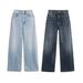 Women's Clothing High-Waisted Wide-Leg Jeans For Women Style Classic Versatile Clothing For Formal & Casual For Women_mkmklike.com