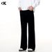 Men's Clothing Vintage Flare Jeans Retro Stretch Denim Pants With Cleanfit Slimming Design, Comfortable Loose Fit, Classic Black & Gray_mkmklike.com