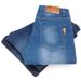 Brother Wang Men's Classic Style Stretch Slim Jeans Business Casual Denim Pants Light Blue Black Trousers Male_mkmklike.com