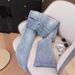 Women’s Clothing Light Blue Hot Diamond Flared Jeans For Women Spring New Elastic Slim All Match Flared Horseshoe Trousers_mkmklike.com