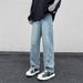 Hiphop Pants Street China-Chic Five-Star Jeans Male Teenagers High School Students Embroidery Straight Trousers_mkmklike.com