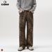 XXBRO Unisex Leopard Print Jeans – Vintage Straight-Leg Denim Pants With Sandwashed Finish (S-3XL, Mid-Rise, Gender Neutral Fit)_mkmklike.com