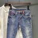 Men's Clothing Carefully Selected New Summer Men's Korean Denim Fashion Brand Casual Elastic Slightly Tapered Small Straight Jeans For Men_mkmklike.com