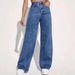 Women's Washed Straight Leg Jeans – High Waist | Vintage Casual | S-5XL | Black, Light Blue, Medium Blue, Dark Blue, Charcoal_mkmklike.com