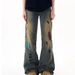 Men's Clothing Stitching Straight Loose Jeans Spring And Autumn High Street Trousers_mkmklike.com
