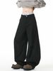 Wukong Has Trendy Brand American Washed And Old Splicing Scimitar Jeans Men's Retro Loose And Versatile Wide-leg Trousers._mkmklike.com