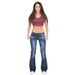 European American Cross-border Women's Skinny Stretchy Fringed Bell-bottom Jeans, Trendy And Versatile_mkmklike.com