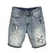 Men's Casual Embroidered Patch Denim Shorts - Relaxed Fit Straight Leg Mid-Length Summer Hip-Hop Style_mkmklike.com
