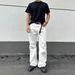 EME Men's A-Line Relaxed Fit Bootcut Jeans For Autumn, Cleanfit Styling, Straight Leg Trousers For Casual & Office Wear_mkmklike.com
