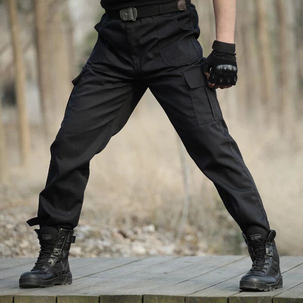 Black Tactical Military Pants Mens Casual Cargo Pants Camouflage Working Trousers Combat Army Sweatpants Men Airsoft_mkmklike.com