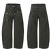 Men's Clothing & Archer0603 & Autumn/Winter New American High Street Trendy Brand Curved Blade Jeans Embroidered Flower Wide Leg Cargo Pants For Men_mkmklike.com