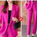 Women's Clothing Design Sense Small Suit Jacket Back Split Top Long Sleeve_mkmklike.com