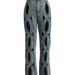 Women's Clothing Stretch Denim Jeans Personalized Twisted Hollow Loose Large Straight Fabric_mkmklike.com