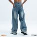 Unisex Baggy Vintage Jeans – 90s Hip-Hop Streetwear (S-XL, Washed Blue, 90% Cotton)_mkmklike.com