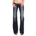 Women's European American Retro Low Rise Flared Jeans Y2K Street Style Slim Fit Autumn Washed Casual Cotton Polyester_mkmklike.com