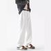 Cleanfit White Denim Jeans – High Street Relaxed Straight Fit, 100% Cotton & Washed Finish (S-2XL)_mkmklike.com