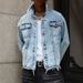 Men's Casual Denim Jacket Trendy Lapel Cardigan Korean Versatile Spring Fashion Slight Stretch Polyester_mkmklike.com