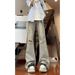 Vintage Distressed Flare Jeans For Men – 90s Retro High-Street Denim With Raw Hem & Destroyed Details_mkmklike.com