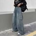 Autumn Pants American Hip Hop Retro Overalls Versatile Wide Leg Jeans Harlan Pants Trousers Men's Trendy Brand_mkmklike.com
