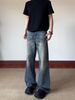Men’s A-Line High Street Jeans – Vintage Whisker Wash, Relaxed Straight Fit, Clean Aesthetic_mkmklike.com