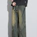 Men's Clothing Retro Distressed Jeans Men's Trendy High Street Autumn New Loose Straight Wide Leg Trousers_mkmklike.com