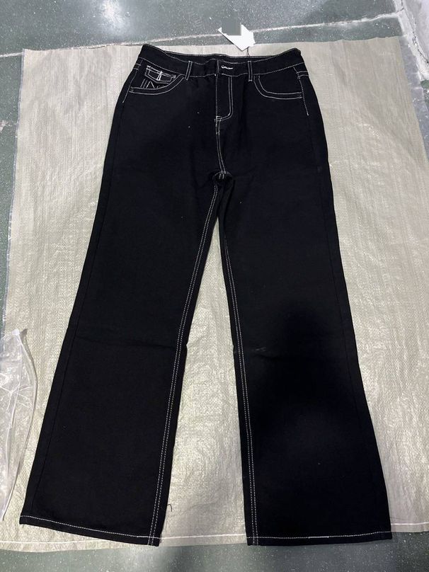 Men's Clothing Cleanfit Retro Snowflake Washed Jeans For Men Heavy Duty Distressed Ripple Pleated Vibe Straight Pants_mkmklike.com