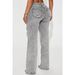 High Waisted Distressed Washed Wide Leg Jeans For Women Style BAGGY Straight Leg Denim_mkmklike.com