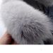 Women's Detachable Faux Fox Fur Lined Denim Jacket - Short Coat With Bunny Fur Collar, Slim Fit, Casual & Elegant Style_mkmklike.com