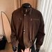 Stand Collar Workwear Jacket Men's Washed Loose Detroit Casual Jacket_mkmklike.com