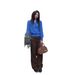 Women's Clothing Retro Brown Straight Leg Jeans High Waisted Slim Fit Merard Fleece Lined Wide Leg Pants For Women Autumn/Winter_mkmklike.com