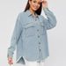Plus Size Denim Shirt - Oversized Women's Casual Button Down Chambray Top Lightweight Loose Fit Jean Jacket For Women_mkmklike.com