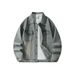 Men's Stylish Denim Jacket - Relaxed Fit Punk Style Workwear Coat With Button Closure For Casual Wear_mkmklike.com
