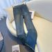 Retro High-waited Lit Flared Jean For Women, 2025 Pring New Tyle, Petite Figure-flattering Raw Hem Bell-bottom_mkmklike.com
