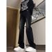 Men's Style High-Waisted Gray Jeans Slimming Straight Leg Pants Vibe High Street Style Slightly Flared Midweight Cotton_mkmklike.com