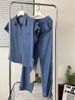 Women’s Clothing shirt jeans two piece suit female summer new waistcoat short sleeved straight trousers suit female_mkmklike.com