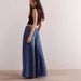 Women's Pleated Mid-Rise Wide-Leg Jeans – Tied Waist Relaxed Fit, Casual Streetwear, Cotton-Polyester Blend, S/M/L/XL/2XL/3XL_mkmklike.com