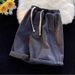 Men's Light Colored Denim Shorts Summer Thin Retro Style Plus Size Casual Loose Five Point Pants_mkmklike.com