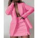 Women's Clothing fashion suit tops + short skirt two-piece suits _mkmklike.com