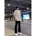 Nordmann Black Jeans For Men With A Sense Of Design, Slightly Flared, Slimming, Long Pants, Autumn And Winter Style, American_mkmklike.com