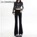 2025 Spring/Summer High-Waisted Micro-Flare Jeans For Women, Slim-Fit, Petite-Friendly, Stretchy, Straight-Leg,_mkmklike.com