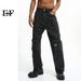 EF JEANS | 2023 European And American Street Multi-pocket Splicing Design Wide-leg Tooling Denim Trousers Straight Versatile_mkmklike.com