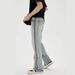 Nordmann European And American Style Yellow Mud Dyed Light Washed Vintage Zipper Jeans Elastic Straight Loose Long Pants For Men_mkmklike.com