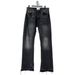Vintage Black Fringe Bootcut Jeans – Distressed Washed Denim Pants With Retro Styling Fashion Trends_mkmklike.com