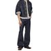 Men's Clothing Original Denim Dark Blue Retro Classic Loose Jeans High Street Straight Cleanfit Trousers_mkmklike.com