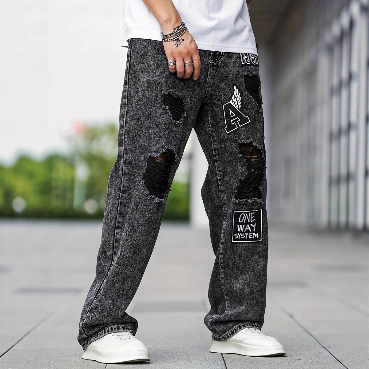 Cross-Border Foreign Trade European And American Style Fashion Long Pants Men's New Denim Jeans_mkmklike.com