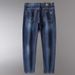 Large Size Men's Clothing Spring And Autumn Simple Slim Korean Version Of Jeans Men's Elastic High Quality Straight Jeans Men's Clothing Factory_mkmklike.com