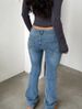 K European And American Fashion Women's Jeans Micro Flared Pants Street Trendsetters Elastic Slim Pants_mkmklike.com